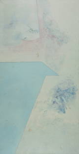 Moshe Givati: Untitled, Oil on canvas, 195x97 cm. Not signed.