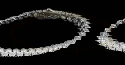14K WHITE GOLD TENNIS BRACELET