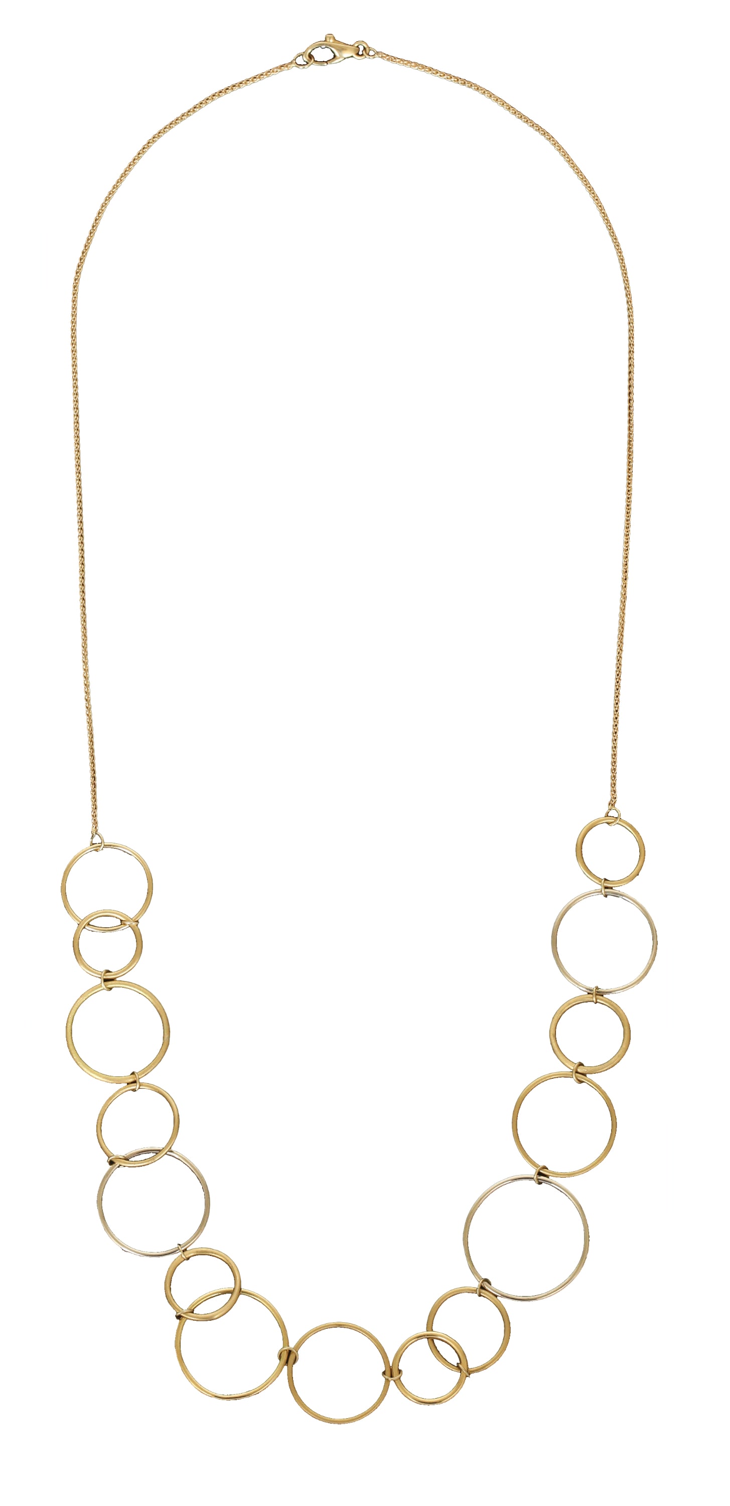H.STERN 18K GOLD NECKLACE: Decorated with gold elements in various tones. Length approx. 53 cm. Weight approx. 8.4 gm.