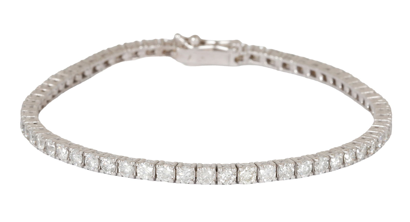 14K WHITE GOLD TENNIS BRACELET (1 of 3)