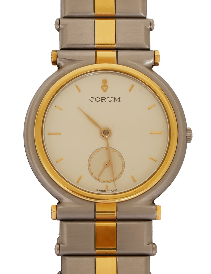 CORUM STAINLESS STEEL AND GOLD WRISTWATCH (1 of 4)