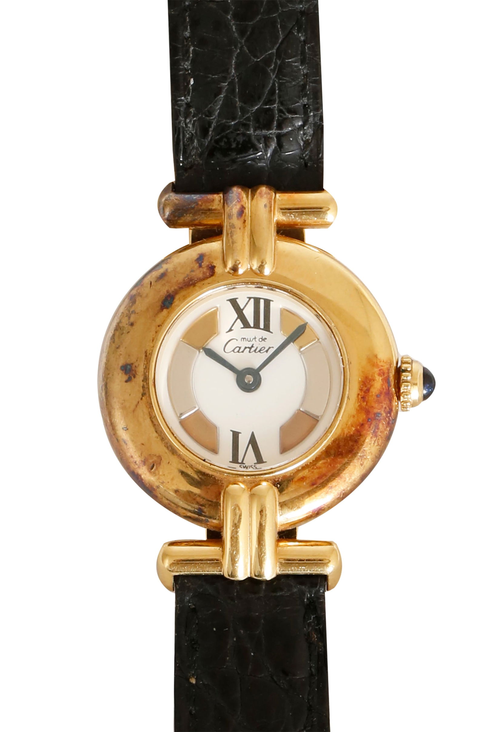 CARTIER SILVER WRISTWATCH (1 of 4)