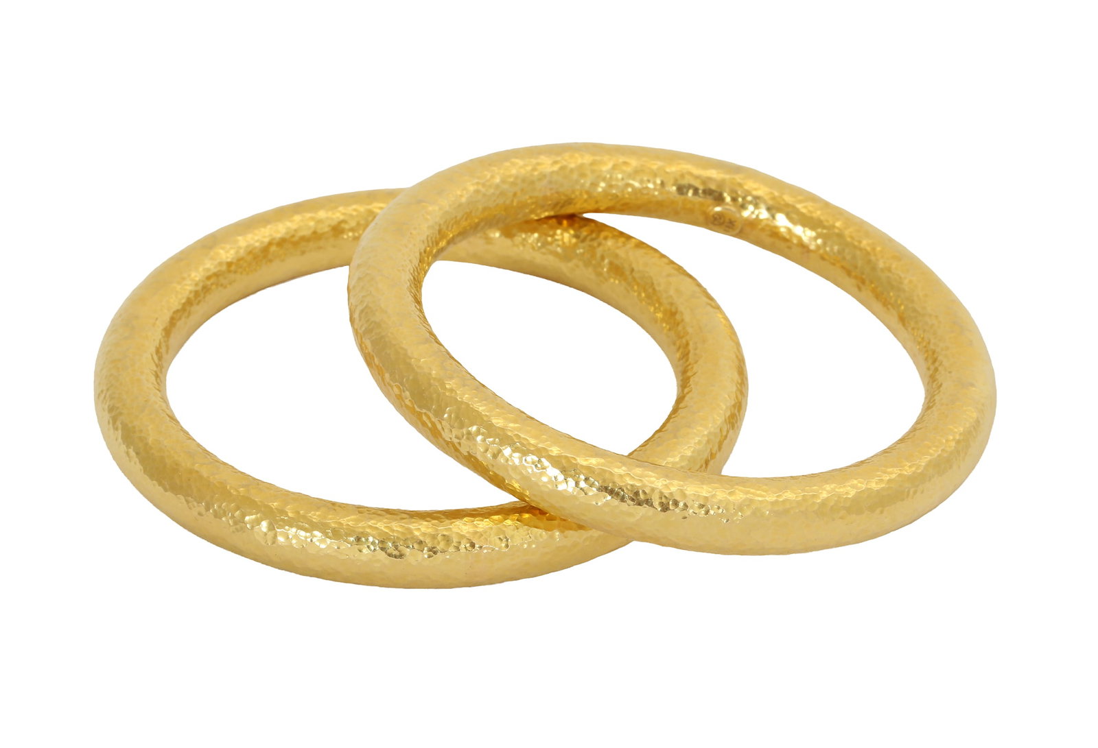 LOT OF 2 18K GOLD BANGLES (1 of 3)