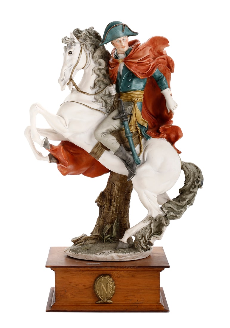 GIUSEPPE ARMANI (1935-2006) - 'NAPOLEON' ITALIAN BISQUE FIGURINE (1 of 4)