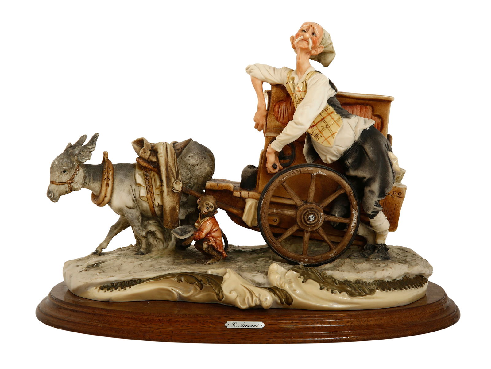 GIUSEPPE ARMANI. Giuseppe Armani (1935-2006). MUSIC BOX - ITALIAN BISQUE FIGURINE (1 of 5)