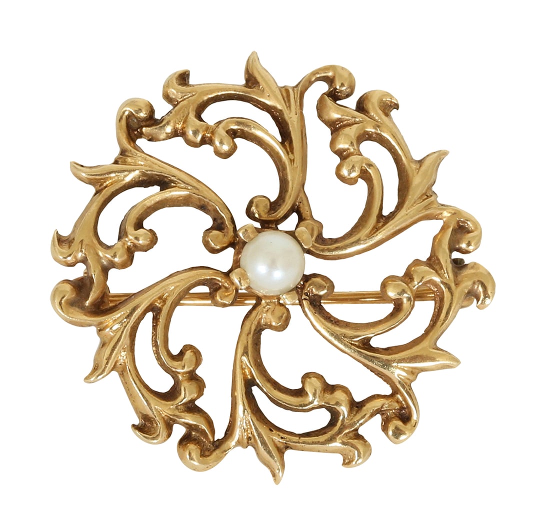 14K GOLD BROOCH (1 of 2)