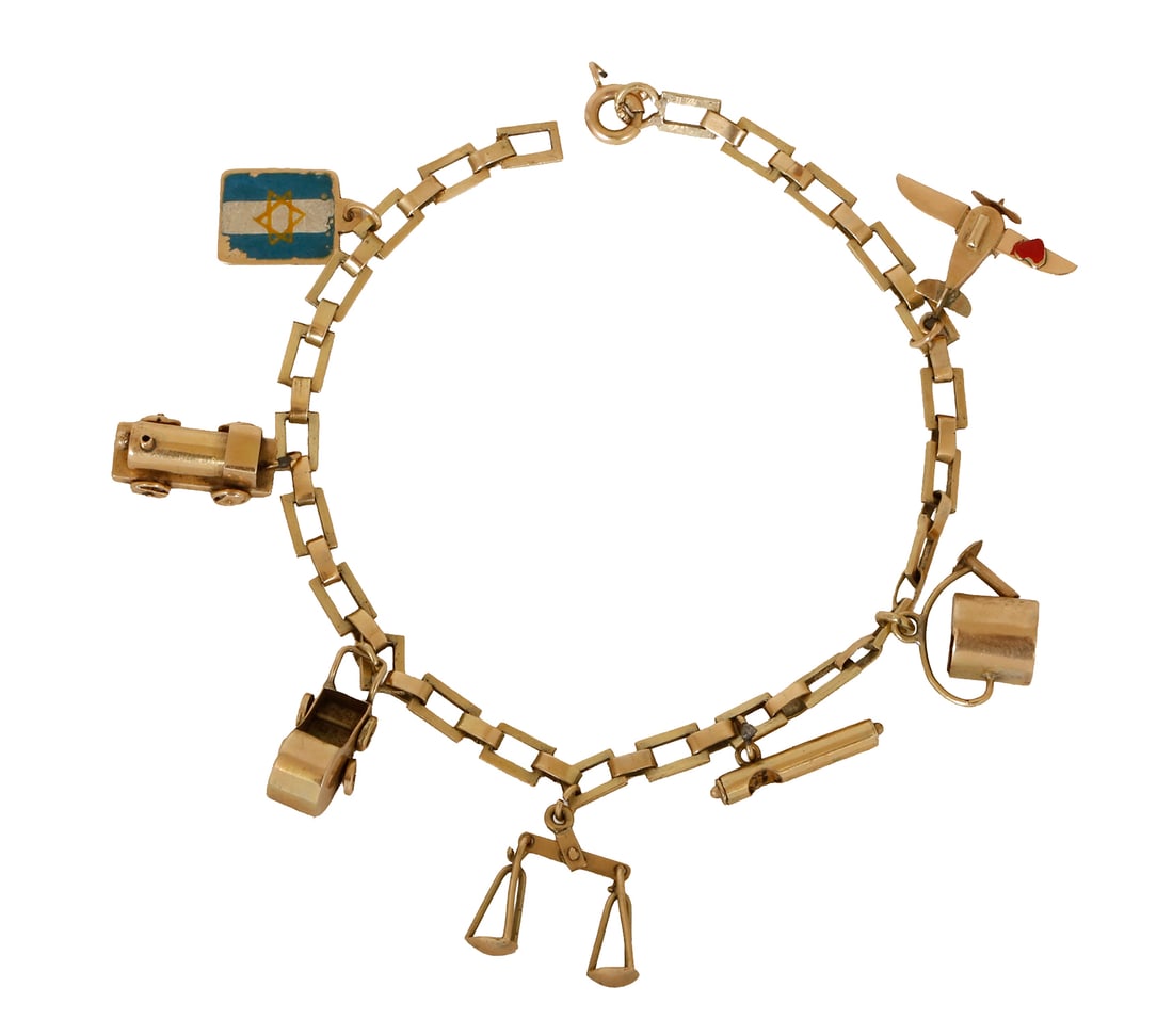 14K GOLD CHARM BRACELET (1 of 2)