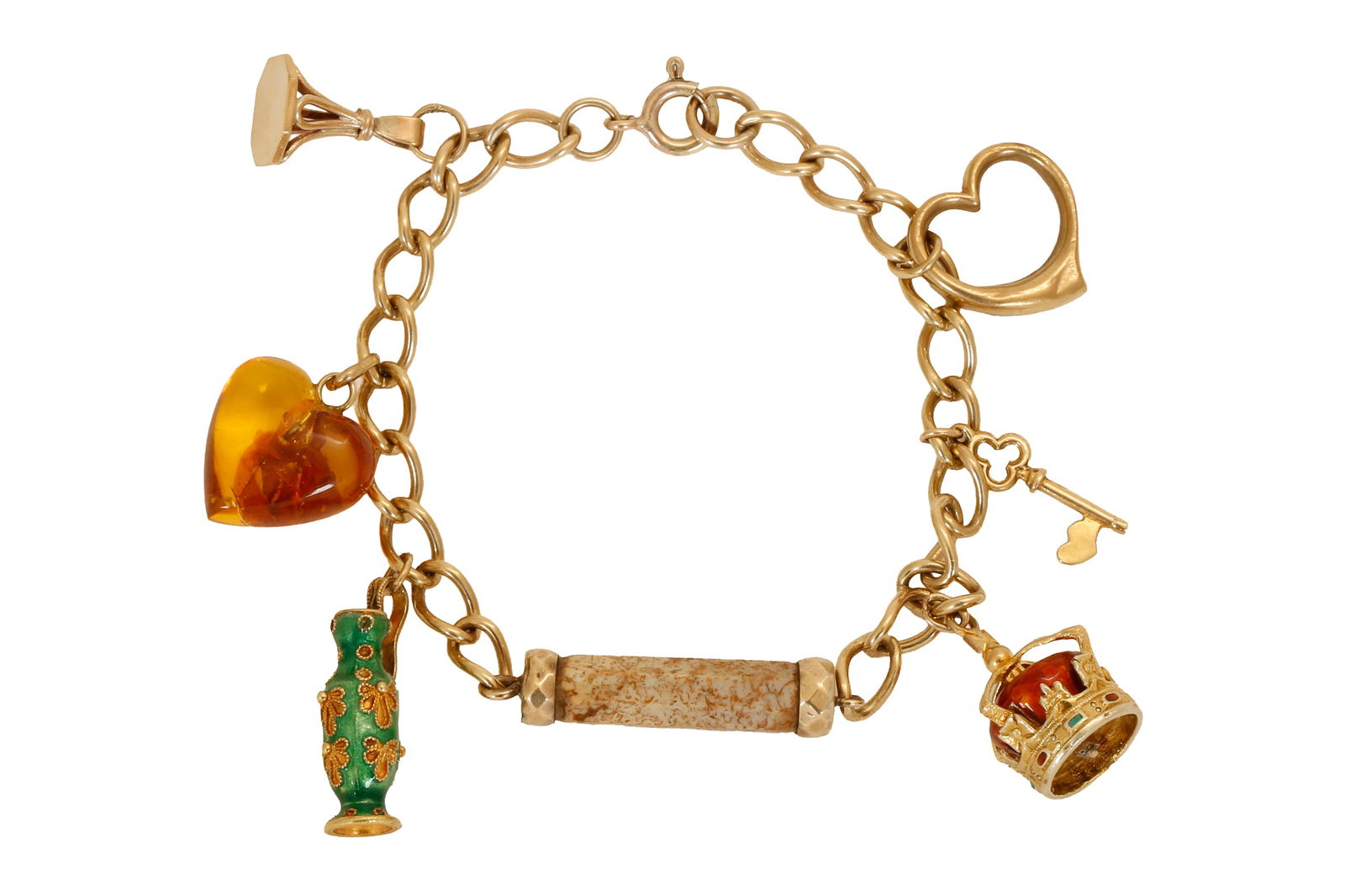 GOLD VICTORIAN CHARM BRACELET (1 of 2)