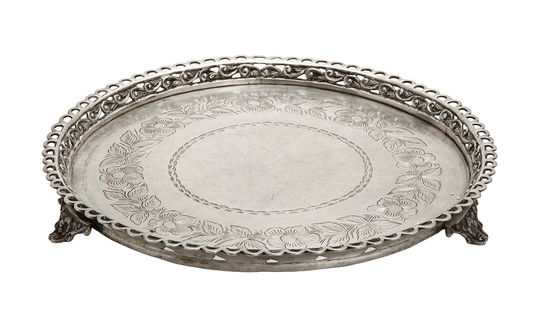 ROUND SILVER TRAY - 2