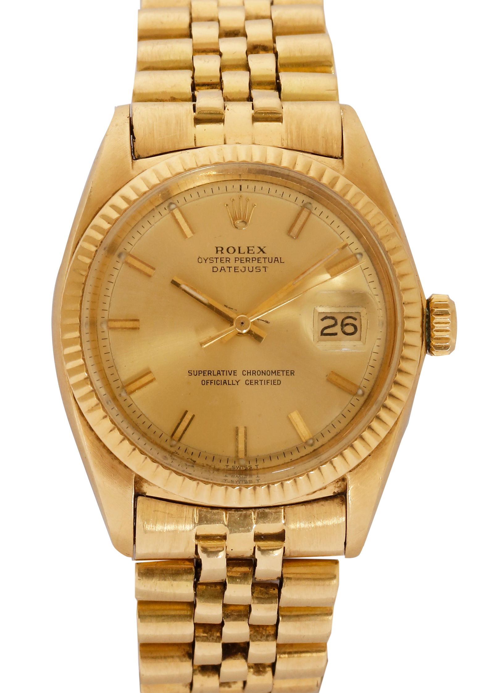 ROLEX 18K GOLD WRISTWATCH (1 of 3)