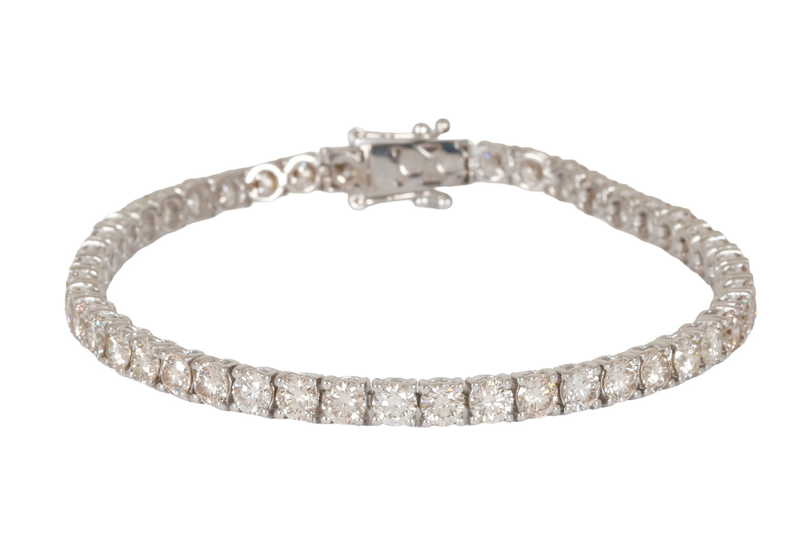 14K WHITE GOLD TENNIS BRACELET (1 of 3)