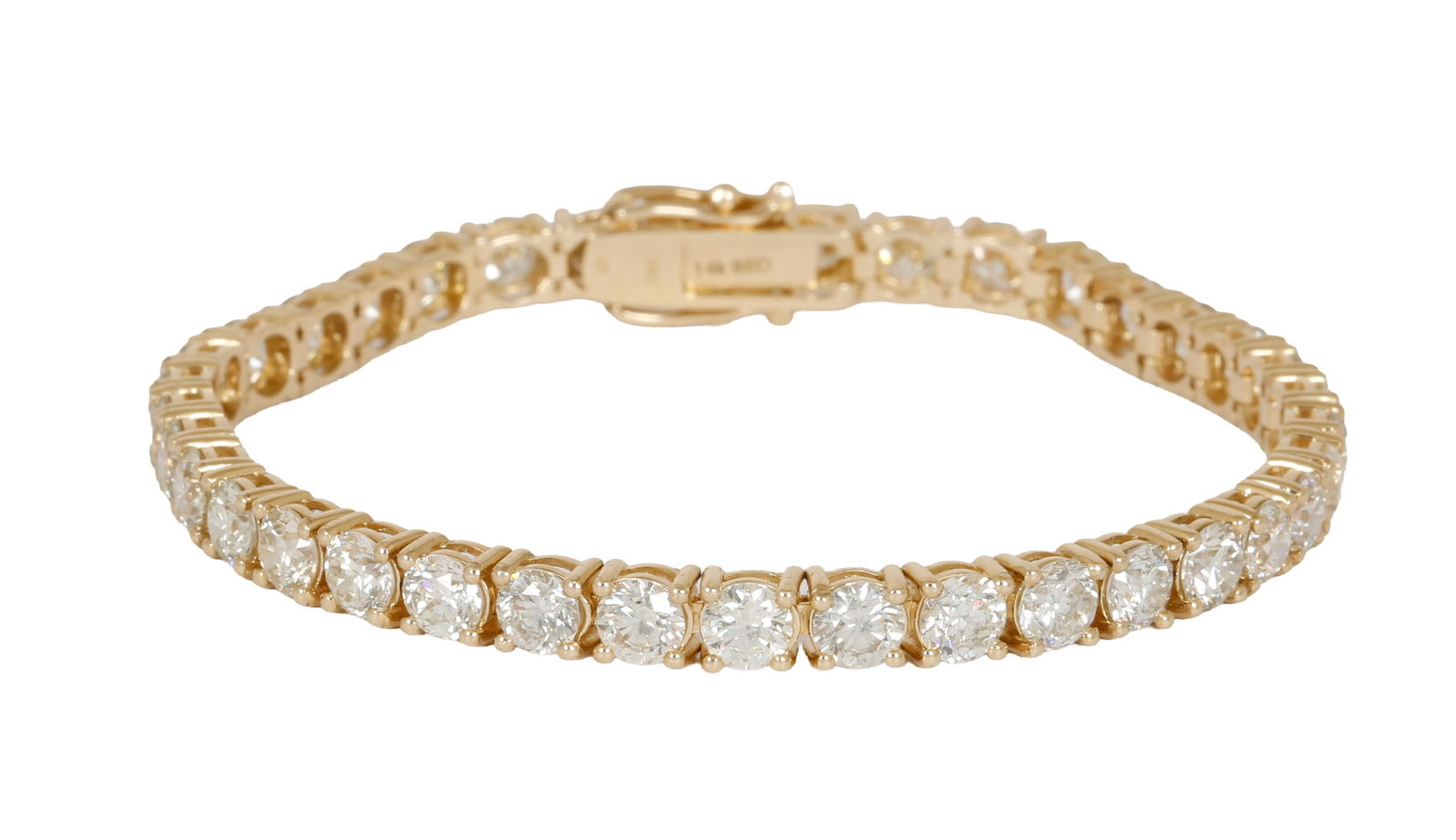 14K GOLD TENNIS BRACELET (1 of 3)