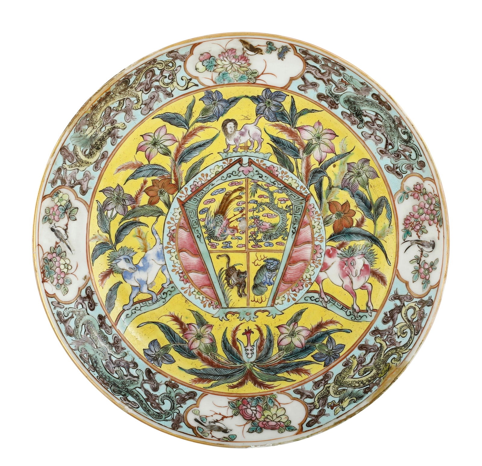 IMPERIAL CHINESE PORCELAIN PLATE – QING DYNASTY (1 of 4)