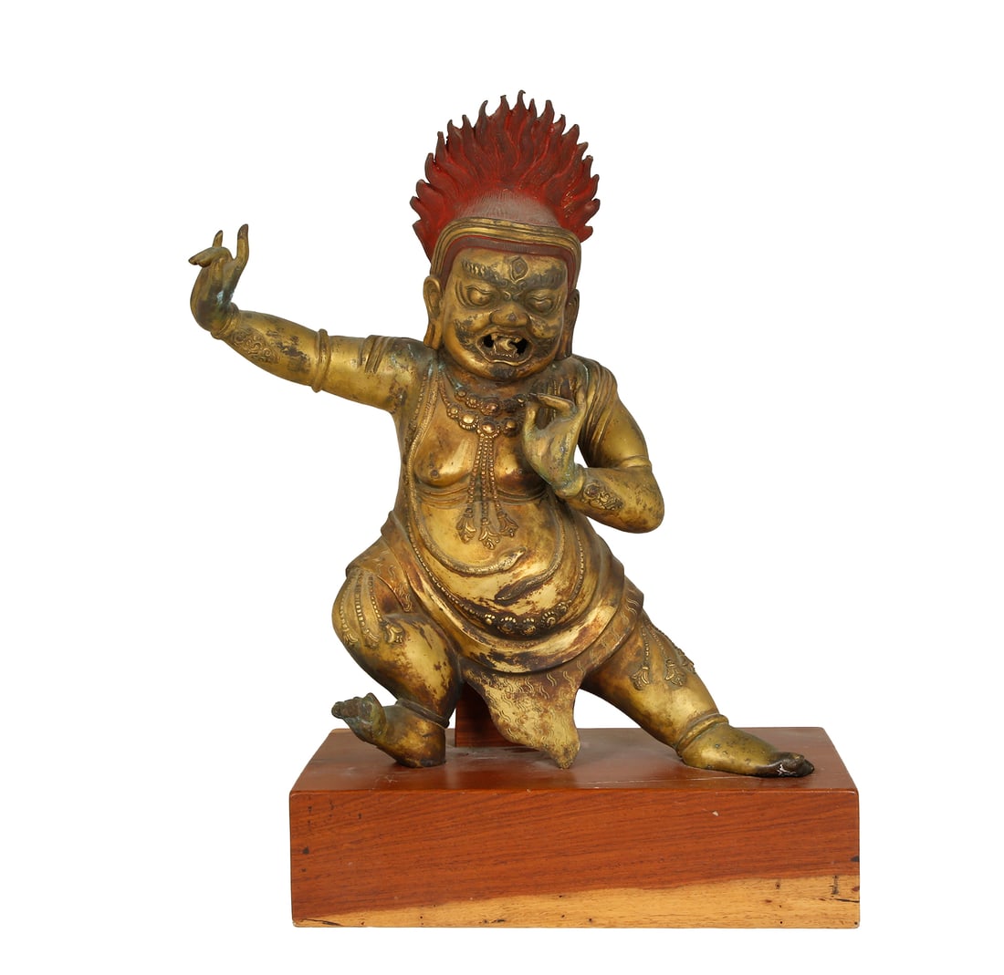 BUDDHA MAHAKALA – TIBETAN BRONZE SCULPTURE (1 of 3)