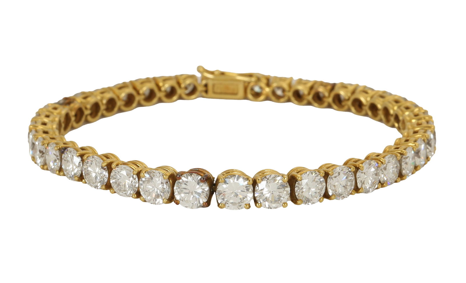 18K GOLD TENNIS BRACELET (1 of 3)
