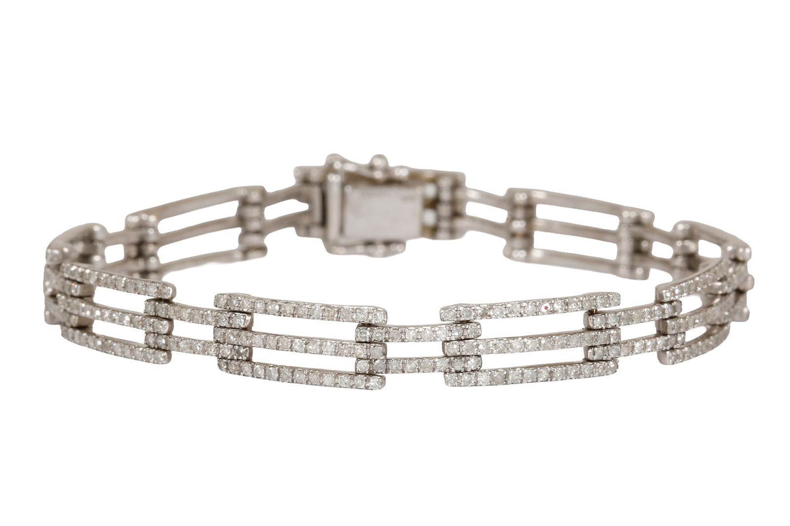 14K WHITE GOLD ART-DECO BRACELET (1 of 2)