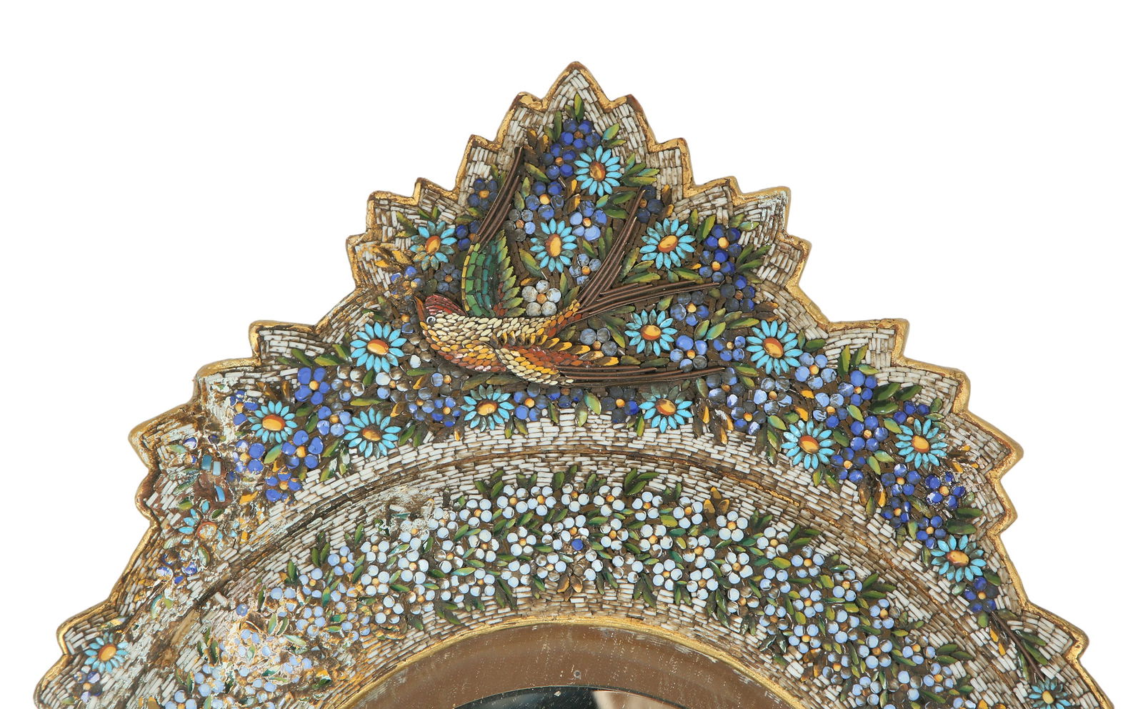 ITALIAN MICROMOSAIC TABLE MIRROR - 3