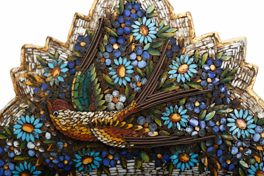 ITALIAN MICROMOSAIC TABLE MIRROR - 5