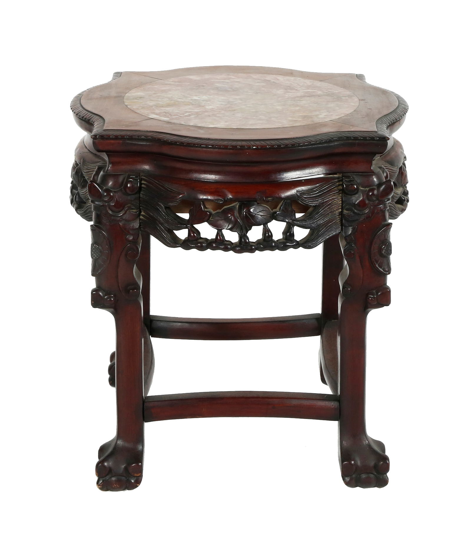 CHINESE SIDE TABLE AND SCULPTURE STAND (1 of 2)