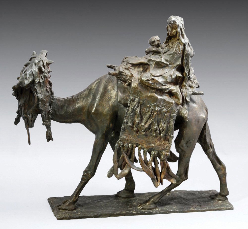 AN ERNESTO BAZZARO (ITALY, 1859-1937) BRONZE SCULPTURE (1 of 1)
