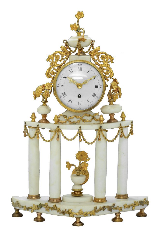 A FRENCH LOUIS XVI STYLE MANTEL CLOCK (1 of 1)
