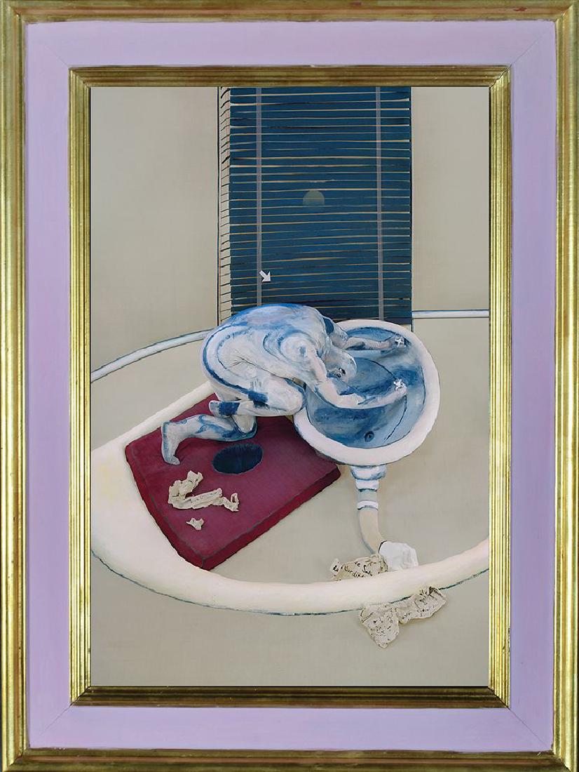 Michel Platnic b. 1970: After â€œFigure Standing on a Washbasinâ€ 2013 Full HD video on flat screen in artist frame 113X85 cm. Edition: 6/6 + 2 AP. The work is accompanied by an artist box including digital media file