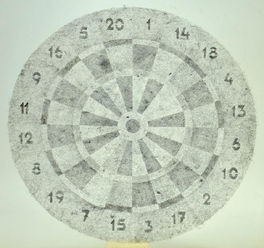 Gal Weinstein b. 1970: Target Steel wool 42X42 cm.