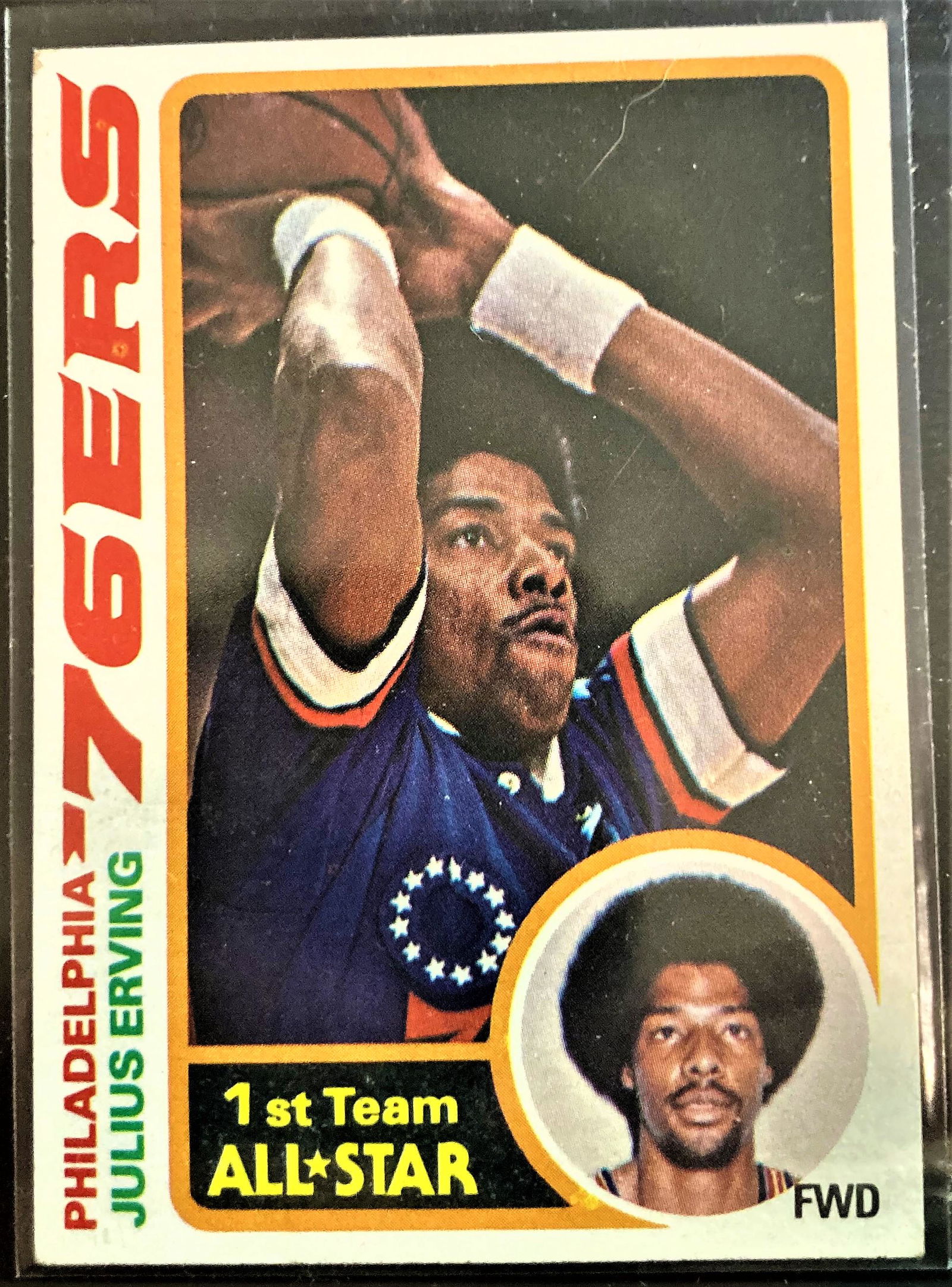1978-79 Topps #130 Julius Erving Philadelphia 76ers HOF (1 of 2)
