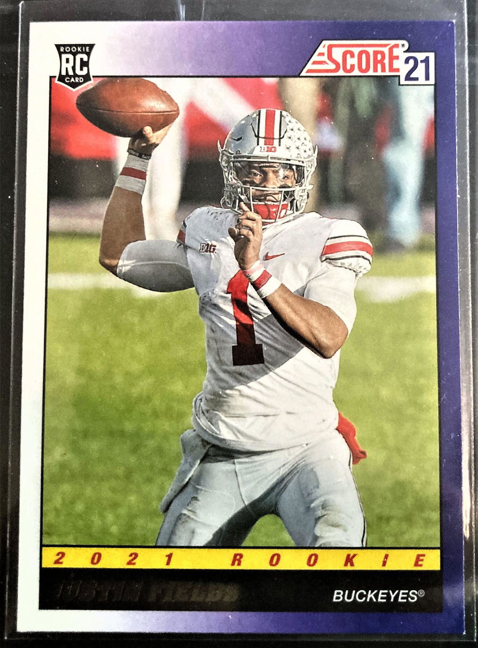 Justin Fields Rookie Card 2021 Score 1991 #TB2 Ohio (1 of 2)