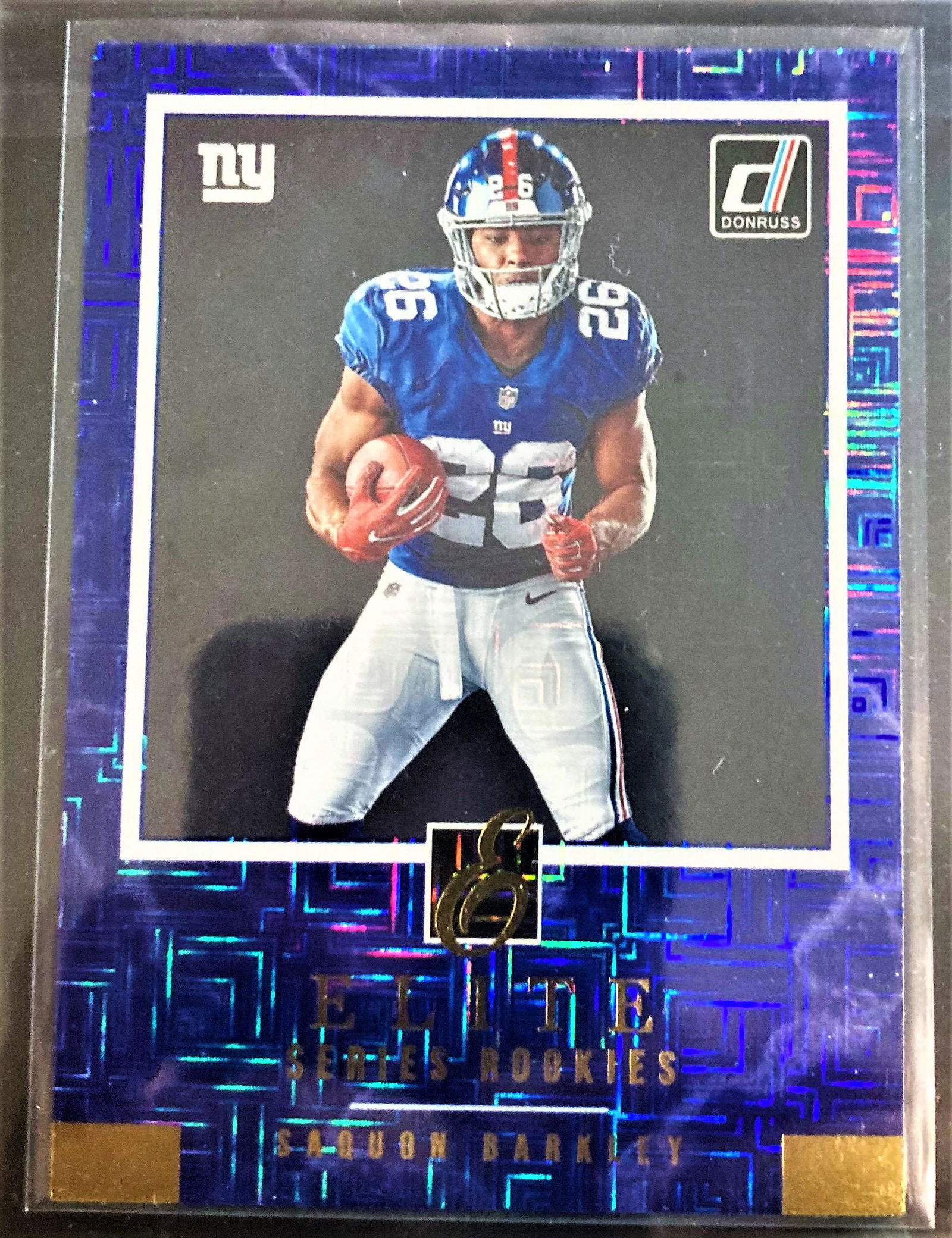 Saquon Barkley Donruss Elite Series Graded Rookie Card (1 of 2)