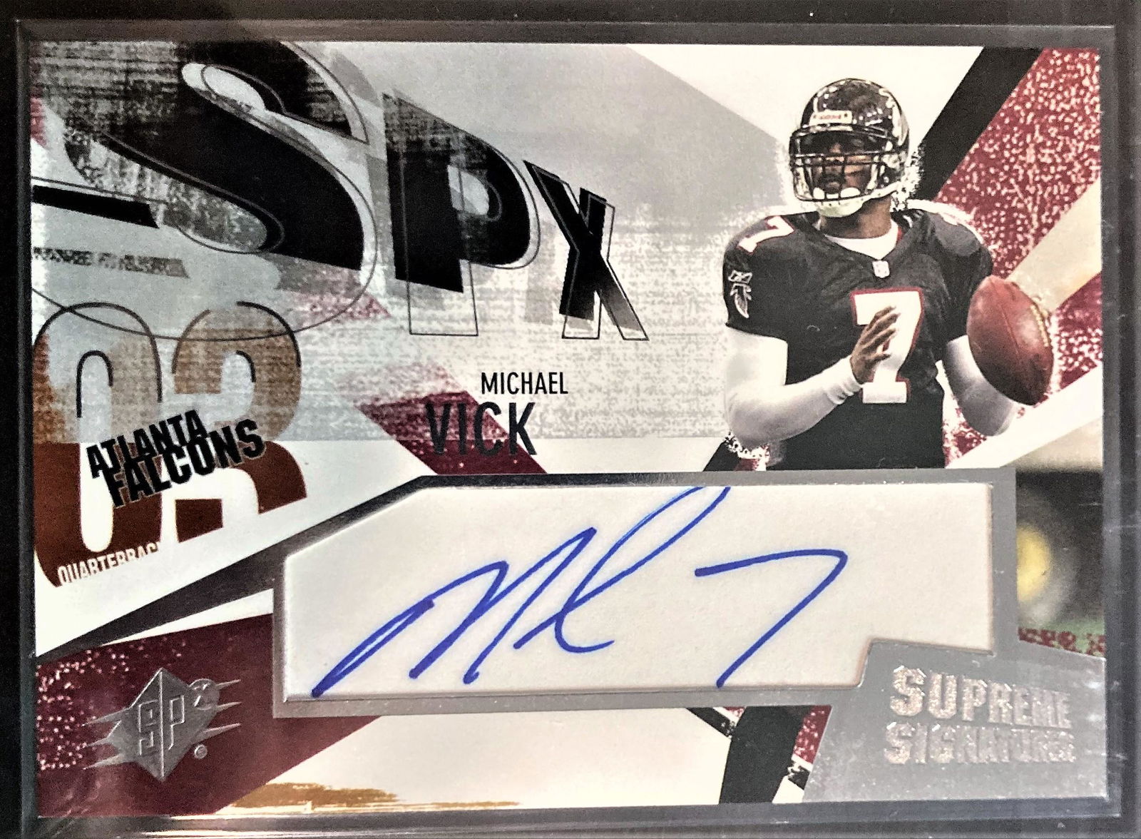 2003 SPx Supreme Signatures Michael Vick #SS-MV Auto (1 of 2)