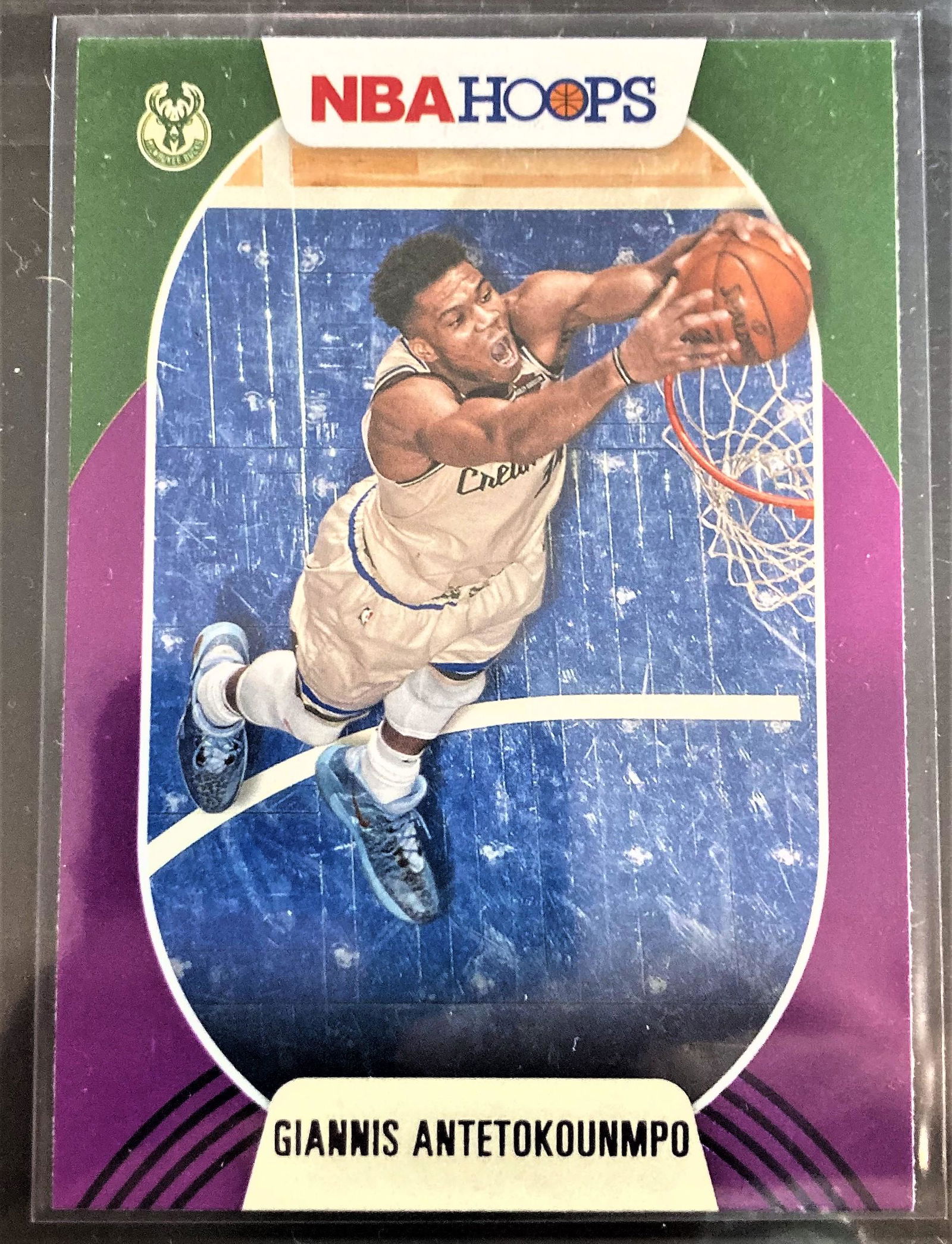2020-21 NBA Hoops Giannis Antetokounmpo Purple SP #166 (1 of 2)
