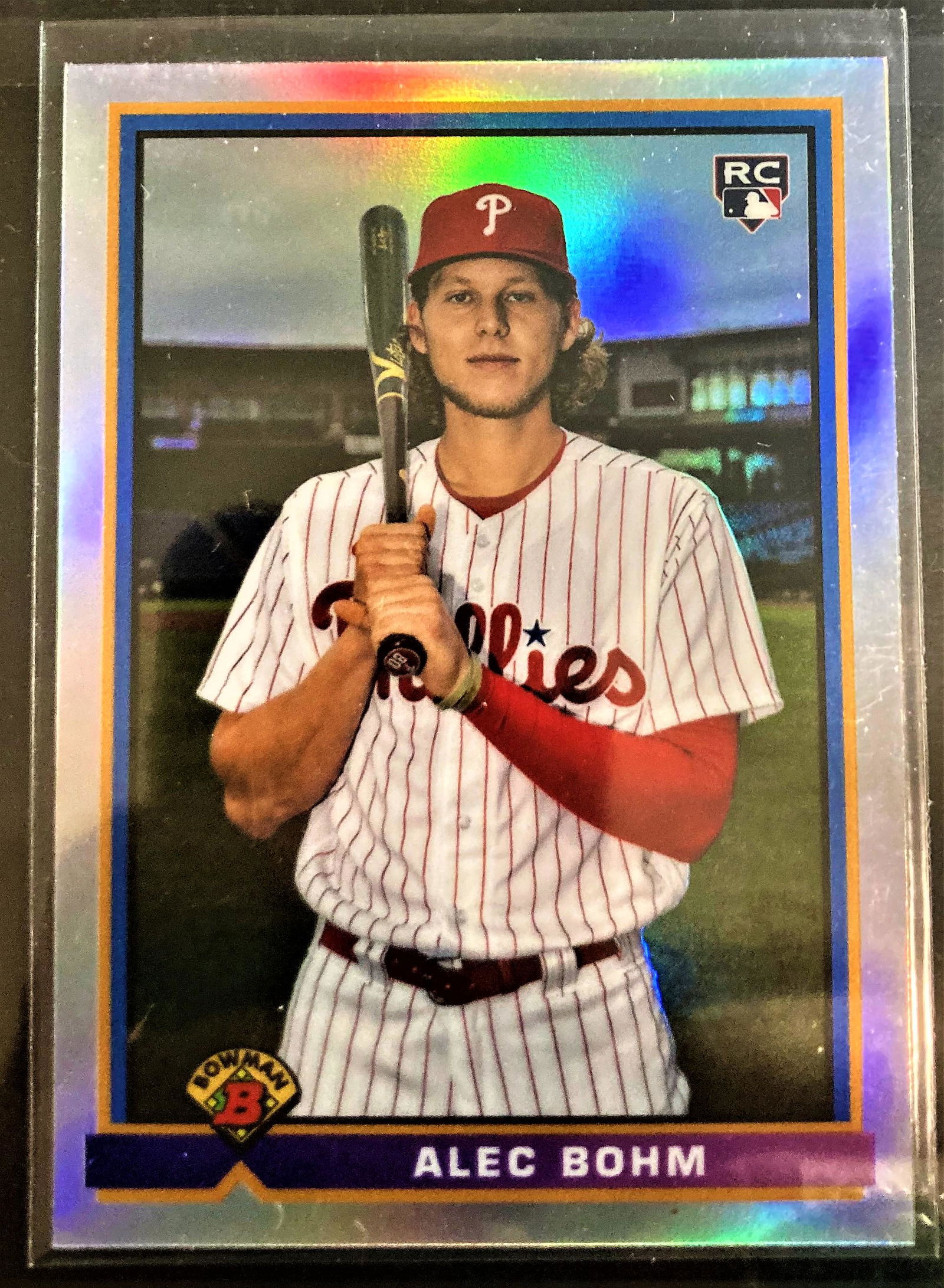2021 Bowman Chrome Alec Bohm RC Refractor 1991 Retro (1 of 2)