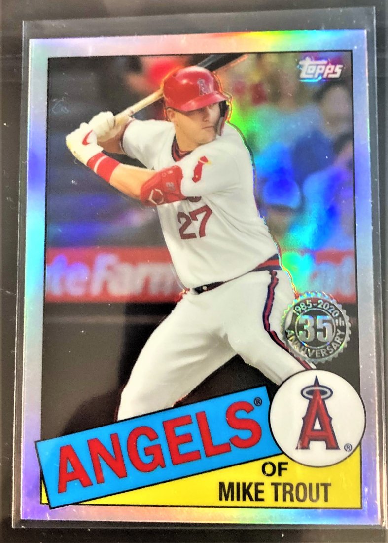 Mike Trout 2020 Topps Chrome 1985 35th Anniversary (1 of 2)