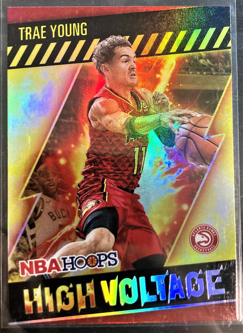 Trae Young 2020-21 Panini NBA Hoops High Voltage Insert (1 of 2)