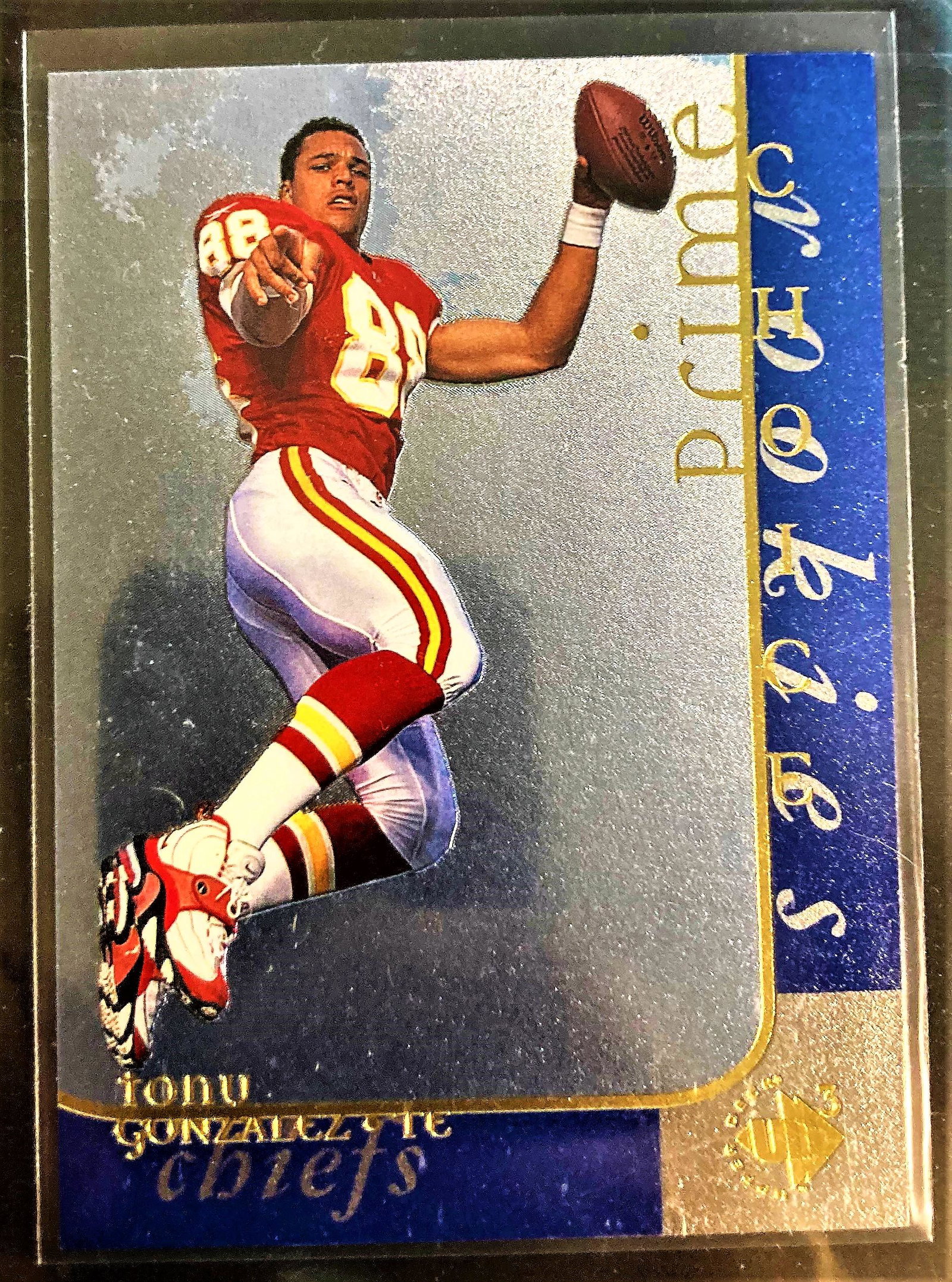 TONY GONZALEZ 1997 Upper Deck UD3 PRIME ROOKIES RC Card: TONY GONZALEZ 1997 Upper Deck UD3 PRIME ROOKIES RC Card Kansas City Chiefs FOIL