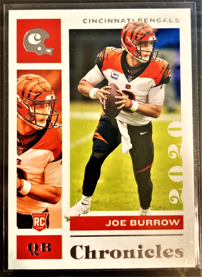 Joe Burrow 2020 Panini Chronicles Black Rookie RC: Joe Burrow 2020 Panini Chronicles Black Rookie RC Cincinnati Bengals