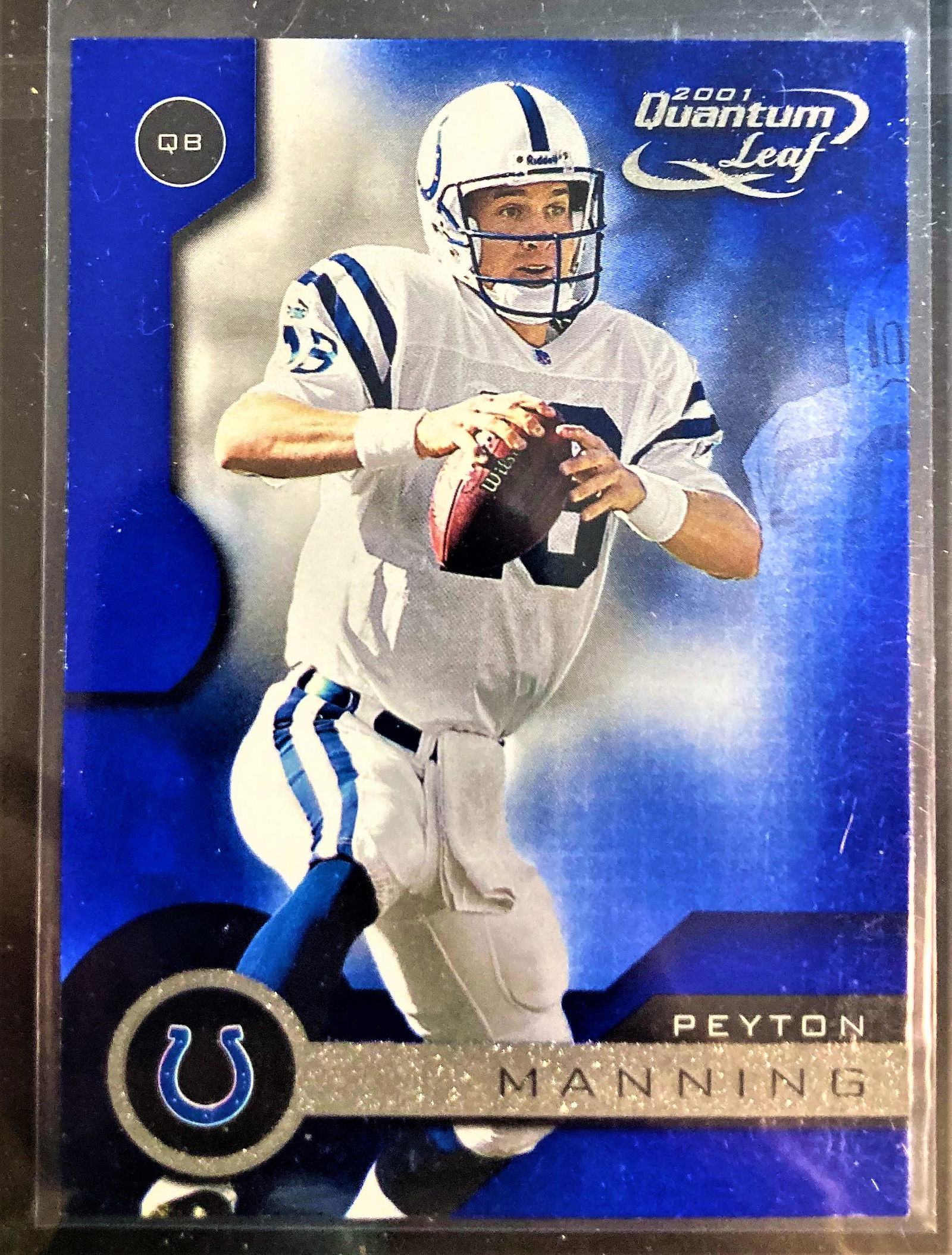 2001 Quantum Leaf Card #81 Peyton Manning Indianapolis (1 of 1)