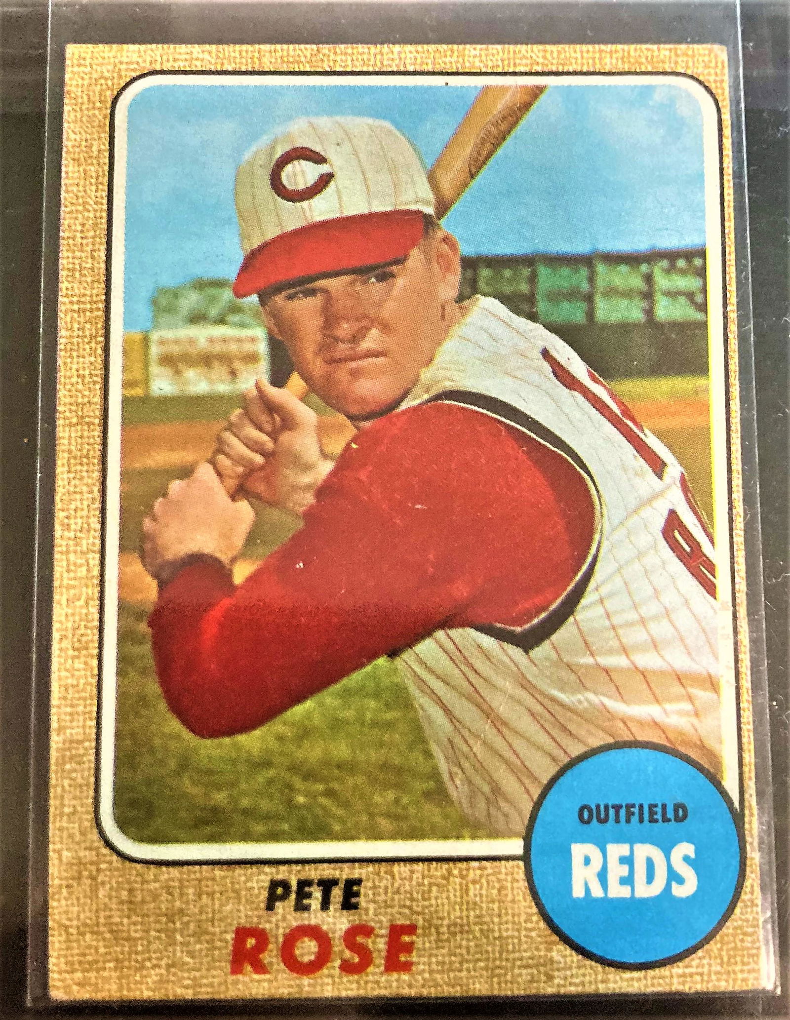 1968 Topps #230 Pete Rose Cincinnati Reds (1 of 2)