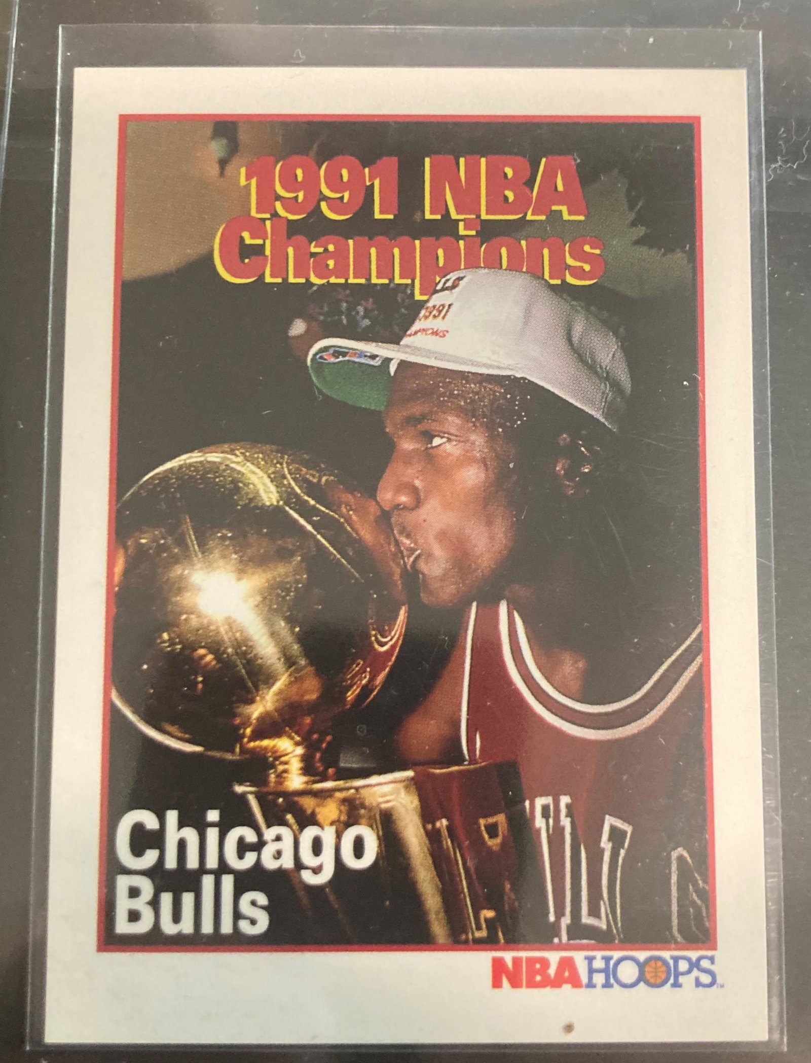 1991 NBA Hoops #543 Michael Jordan NBA Champions: 1991 NBA Hoops #543 Michael Jordan NBA Champions Chicago Bulls