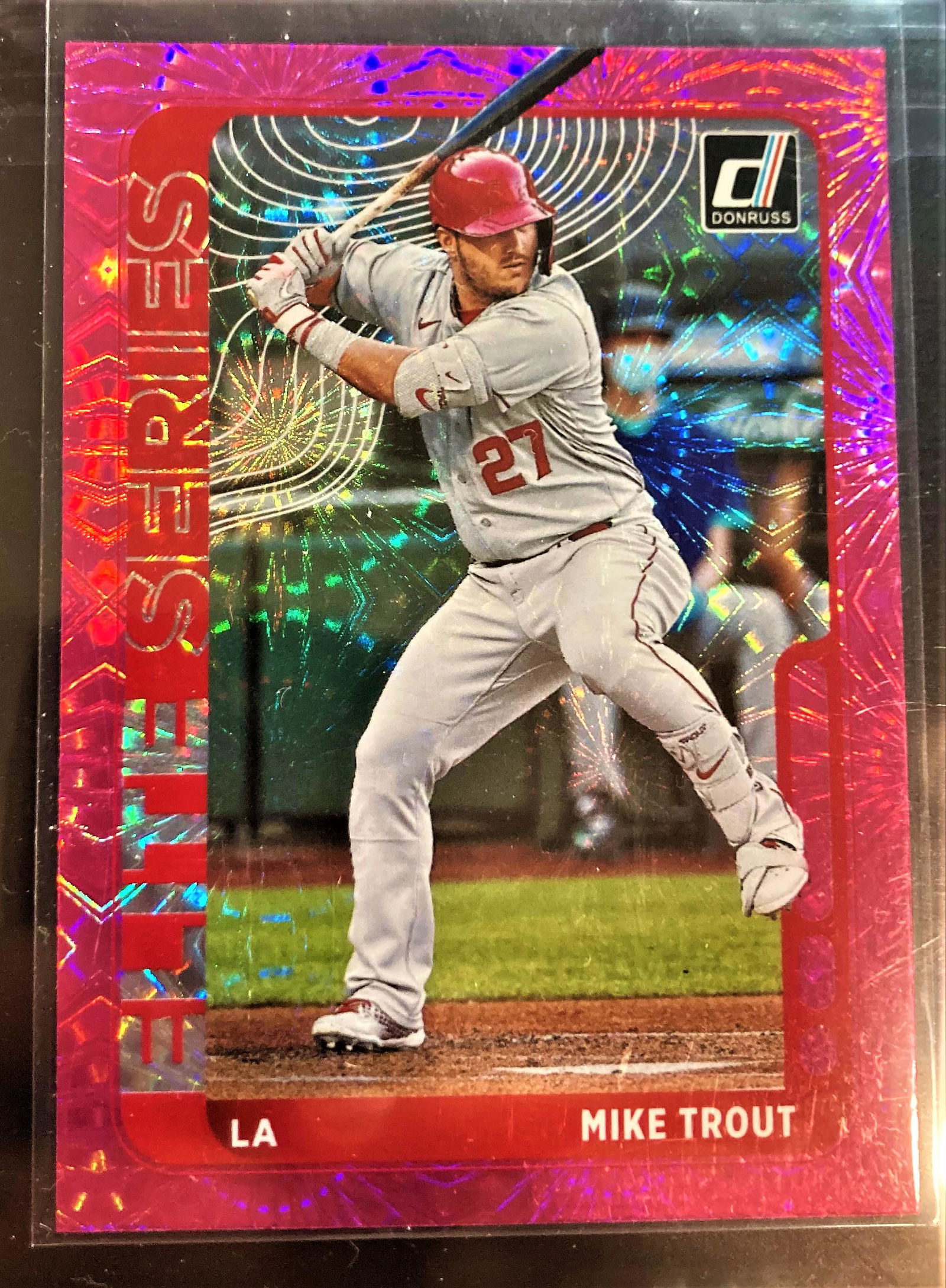 2019 Panini Donruss Elite Series ES10 Mike Trout Pink (1 of 2)