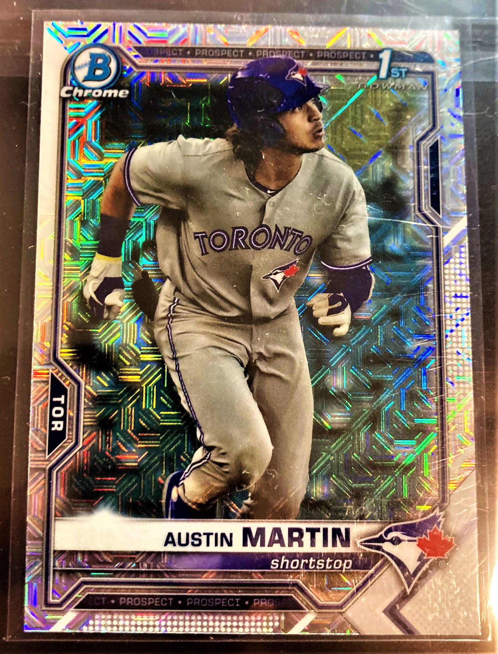 2021 Bowman AUSTIN MARTIN #87 1st Bowman Chrome Mojo (1 of 2)