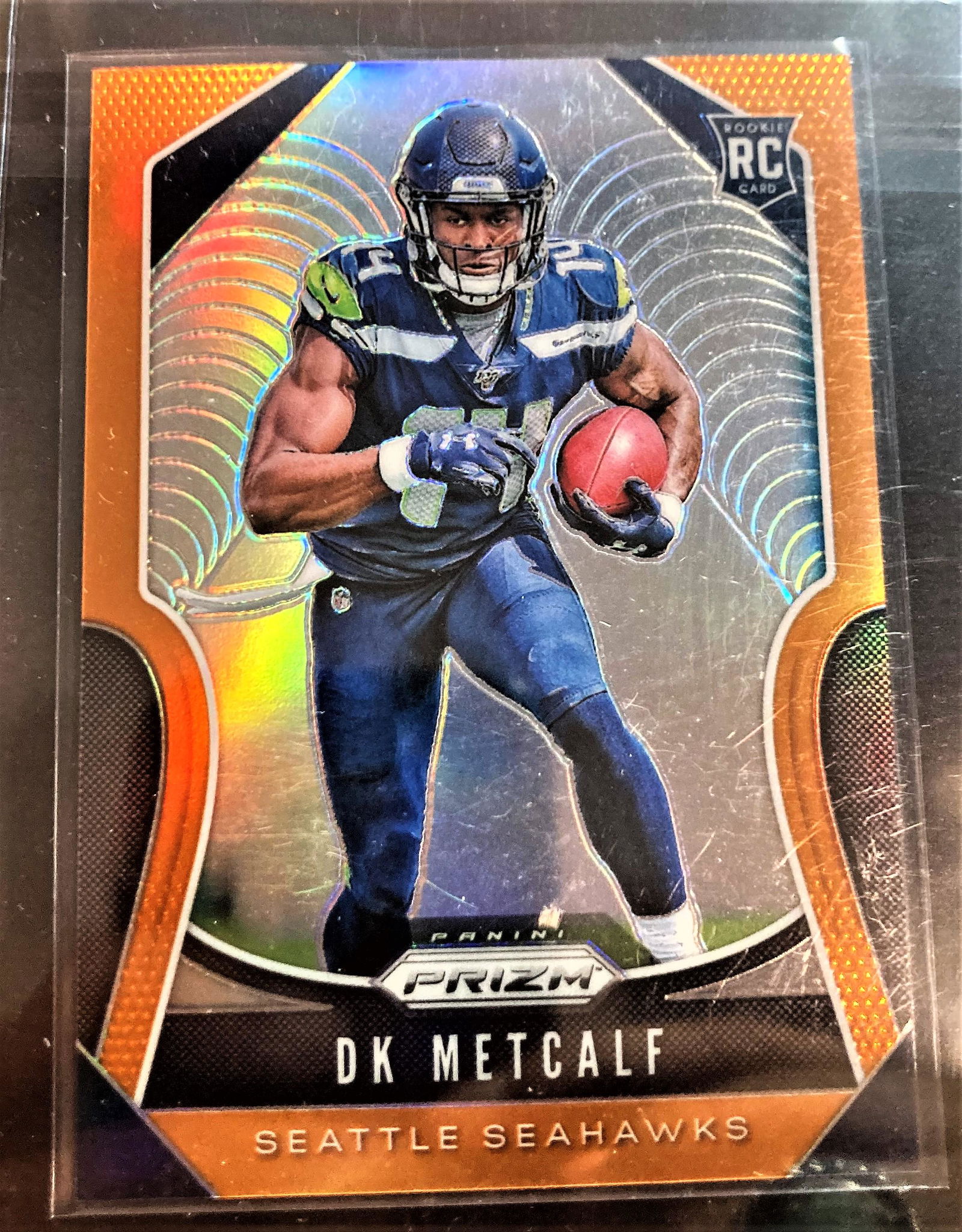2019 DK Metcalf Prizm Orange Refractor /249 Rookie Card (1 of 2)