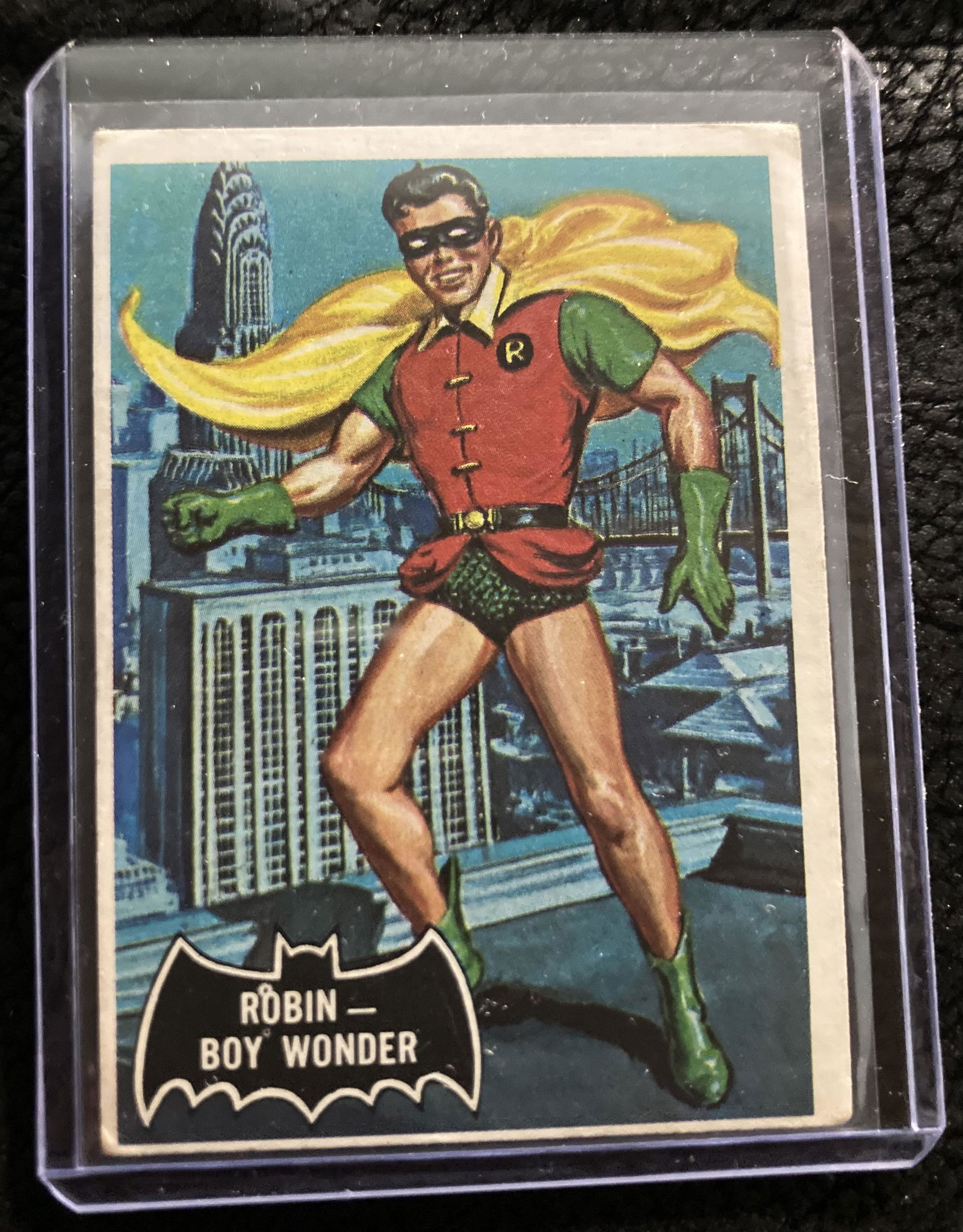 1966 Batman Robin Boy Wonder #2 Black Bat Card (1 of 2)