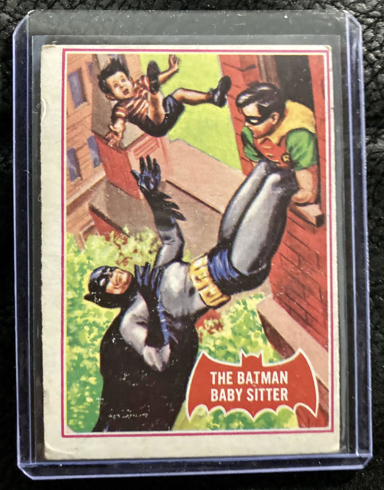 1966 Topps Batman The Batman Baby Sitter Red Bat Puzzle: 1966 Topps Batman The Batman Baby Sitter Red Bat Puzzle