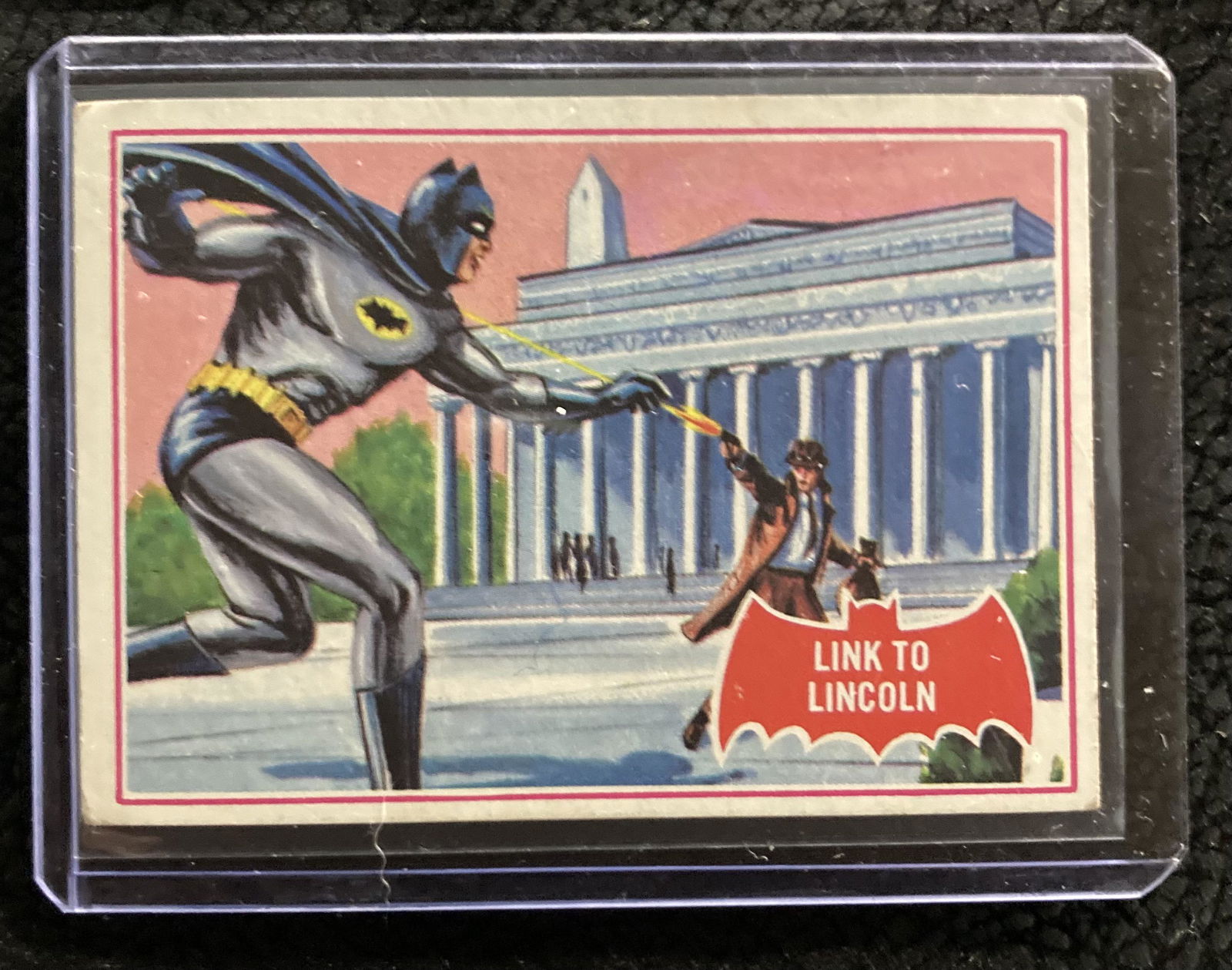 1966 Topps Batman Red Bat Puzzle #17A Link to Lincoln (1 of 2)