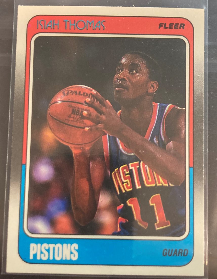 1988-89 Fleer Isiah Thomas #45 Detroit Pistons NM HOF (1 of 2)