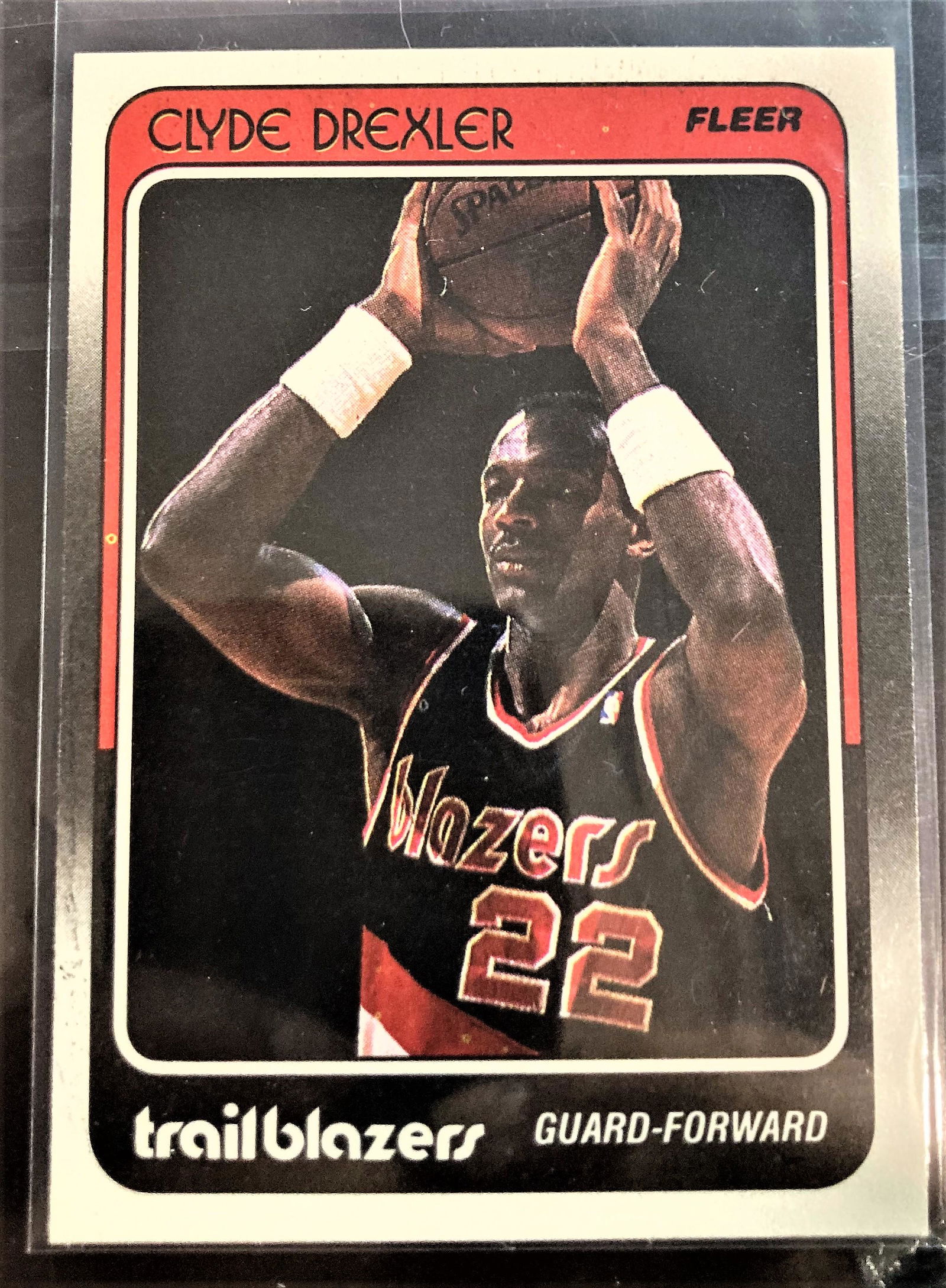 1988-89 Fleer Clyde Drexler Portland Trailblazers (1 of 2)
