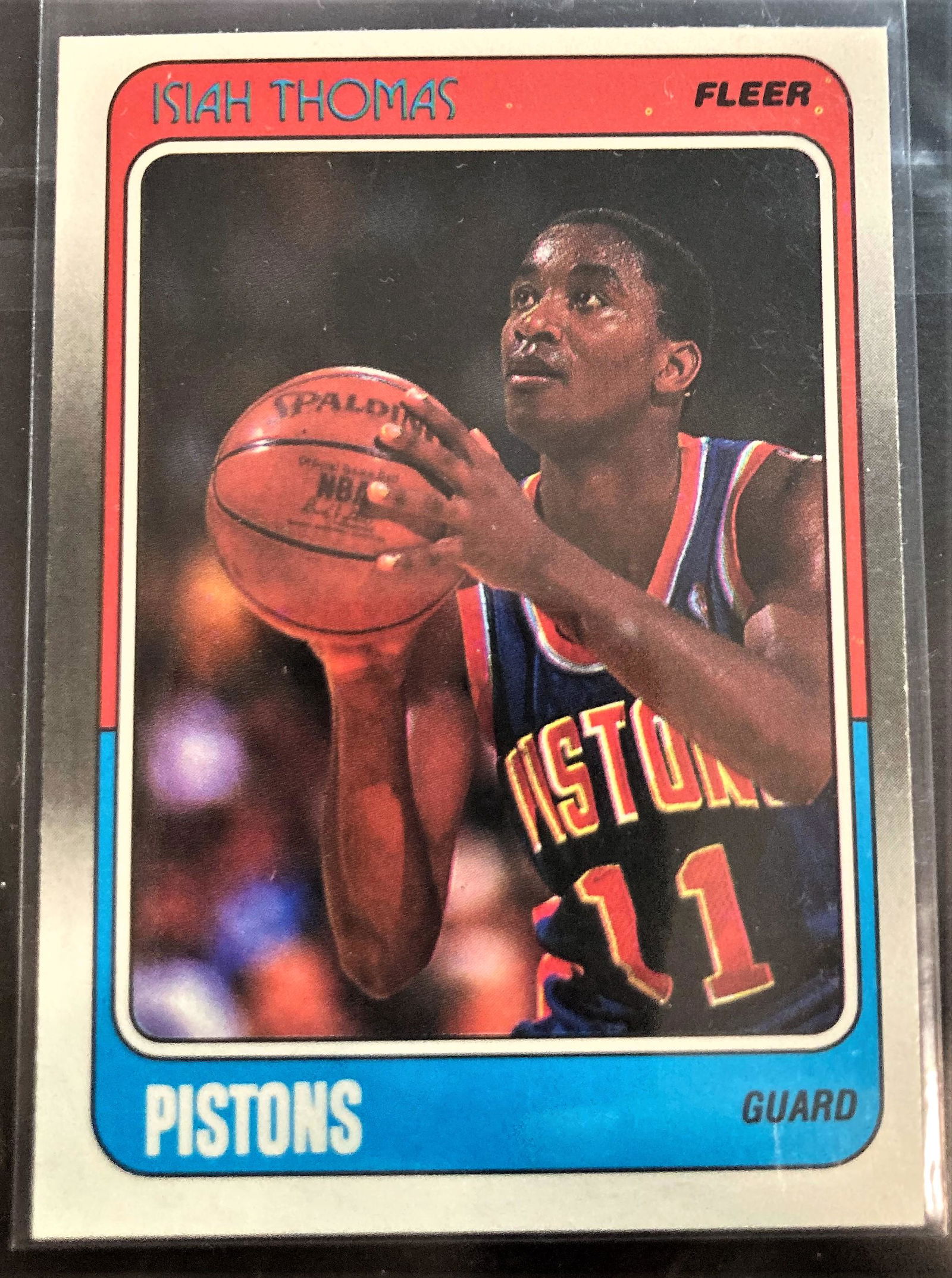 1988-89 Fleer Isiah Thomas #45 Detroit Pistons NM HOF (1 of 2)
