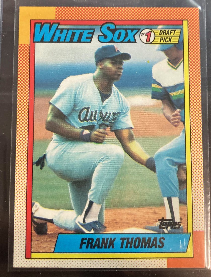 1990 TOPPS FRANK THOMAS #414 NAME ON FRONT ROOKIE HOF (1 of 2)